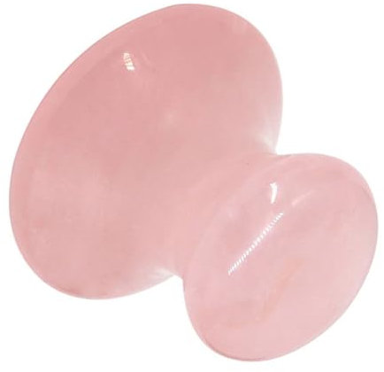 VINTORKY Pilzförmiges Gua Sha Massagegerät Rosenquarz Jade Kristall Gesichtsmassage Stein Für Faltenreduzierung Augenpflege Tragbar Für Zuhause Und Spa