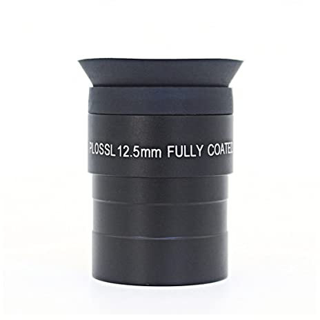 Zubehör für Labormikroskope 4mm 6,3 mm 8mm 10mm 12,5 mm optisches Glas 1,25 Zoll Okular(Black 12.5mm)