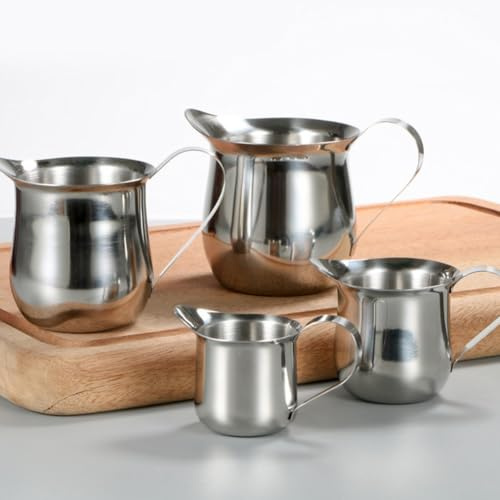 Essential Tool - Lattiera in acciaio inox per schiumare bevande a casa o sul posto di lavoro, con una gamma di capacità da 150 ml