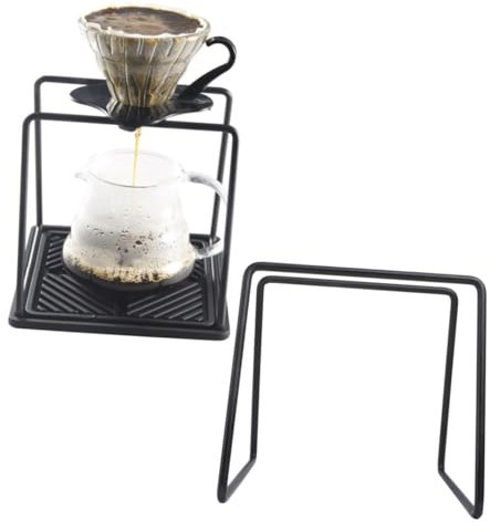 CHICAMPERA Dripper Stand Aus Metall Wiederverwendbarer Kaffeefilterhalter Elegantem Schwarz Für Kaffeeliebhaber Zubereitung Von Handgefiltertem Kaffee