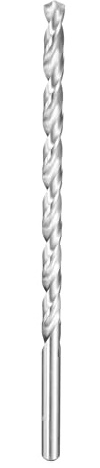 sourcing map Twist Drill Bit 8mm Dia 200mm (7.87) Extra Long High-Speed Steel Spiral Jobber Drill Bits Fully Ground Drilling Tools for Wood Plastic Aluminum Thin Metal Sheet