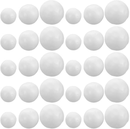 Tofficu Miniature Foam Beads 0.31 Inch Filling Mud Particles Lightweight Polystyrene Balls for DIY Crafts Vase Filler Cushion Stuffing and Home Decoration