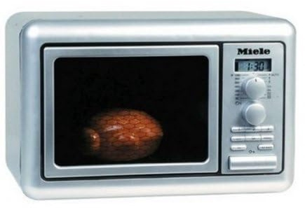Jeu d'imitation Enfant - Four à Micro-Ondes Miele avec Fonctions réalistes - Accessoire Cuisine - Set Jouet Fille + Carte Tigre
