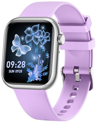 TAOLOON Reloj Inteligente Mujer Smartwatch con Llamada: 1.83'' Digital Smart Watch con Bluetooth Impermeable IP67 Pulsómetro/Monitor de Sueño 123 Deportivos Pulsera Actividad para iPhone iOS Android