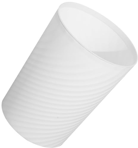 FOMIYES Cubo de Basura sin Tapa 10L para Uso Doméstico, Papelera de Plástico para Baño, Oficina y Sala de Estar, Diseño Compacto y Fácil Limpieza, Recipiente de Reciclaje