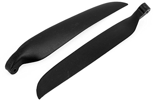 Aexit Pair RC Electrical equipment Glider Plane Black Plastic Folding Propeller Vanes 305mmx153mm