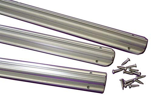 Leisurewize - Awning Cord Rail - 3 x 1.2 Metre Metal Rail - Campervan Caravan Motorhome Rails (LWACC167)