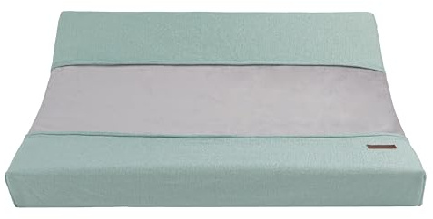 Baby's Only - Baby Wickelauflagenbezug 45x70 cm - Bezug für Wickelauflage Sparkle - Mit subtilen Glitzerelemente - Strickbezug für Wickelunterlage - Aus Baumwolle - Gold-Mint Melee