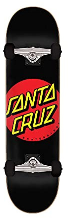 SANTA CRUZ Classic Dot Full Sk8 Completa, Nero 8 x 31