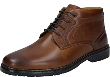 Josef Seibel Hombre Botines con cordones Alastair 17, de caballero Botines,Ancho K (extra_ancha),plantilla desmontable,Marrón (cognac),45 EU / 10 UK