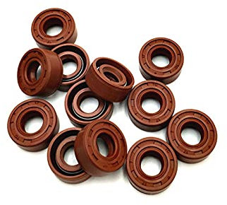 TC * 35-80-25 * 4/5/6/7/8/10/12 FKM Wellendichtring Covered zweilippig mit Strumpf, 25x47x10mm 2Pcs