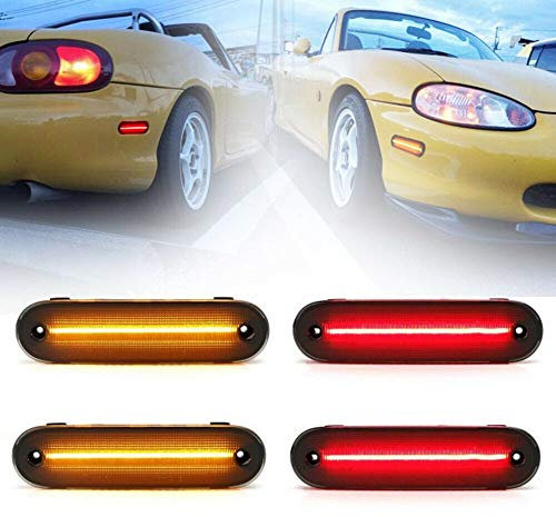 NSLUMO LED latéral Bumper clignotant feux pour Miata MX-5 MK I NA 1990-1998