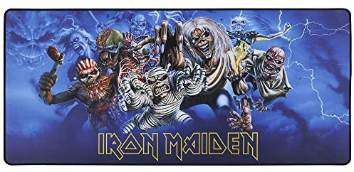 Subsonic - Tapis de Souris XXL Iron Maiden antidérapant Tapis de Bureau, sous Main 90x40 cm - Licence Officielle