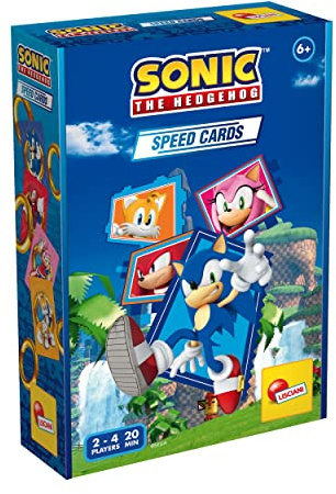 Lisciani - SONIC the HedgeHog - Juego de cartas de velocidad con Sonic the Hedgehog - Juego de estrategia para niños a partir de 6 años - 2 jugadores o más - Desarrollo de la lógica