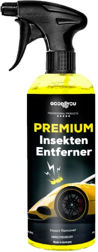 Auto Insektenentferner/Premium Insekten Reiniger von „GOOD4YOU“ extra stark Insekten Löser für Glas & Windschutzscheiben Scheinwerfer Lack Kunststoff/Car Insect & Dirt Remover 500ml