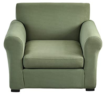 CRFATOP 2 Piece Chair Covers Stretch Sofa Covers Couch Slipcovers Washable Armchair Sofa Couch Slipcover Furniture Protector with Elastic Bottom for Living Room, S, D41