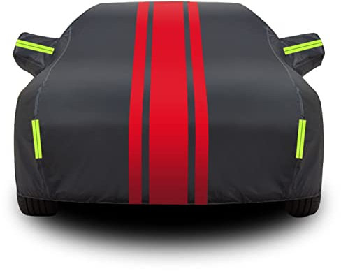 OTCPP Auto Abdeckung für Opel Corsa E 2014-2019, Auto Abdeckplane Autoabdeckung Autoplanen Garagen Autohülle Fahrzeugplane Allwetter Autoabdeckungen Autoabdeckungsschutz,C
