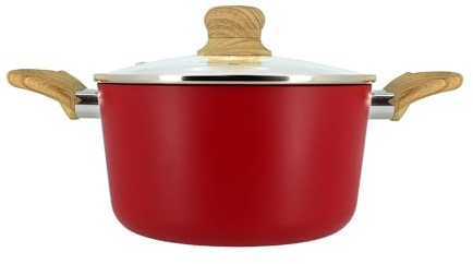 MENASTYL - Faitout 20cm Colorama magenta - En Aluminium - Revêtement antiadhésif en céramique - Tous feux dont induction