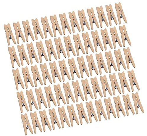 TOPBATHY 100St Wäscheklammern aus Holz Wäscheklammer aus Holz Bastelpflöcke aus Holz Fotostick entzückender fotoclip Fotostifte hölzern Fotoordner Junggeselle Wäscheleine Bild Bambus