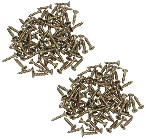 Countersunk Multi Purpose Chipboard Wood Timber Screws 20mm Long 160pc
