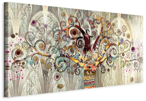 murando - Leinwandbild Mosaik Kunst Steine, 60x30 cm, 1-teilig, Wohnzimmer | Hochwertige Leinwand, sofort aufhängbar, ideal fürs Wohn- oder Schlafzimmer, wasserfest und lichtecht, langlebig, stilvoll