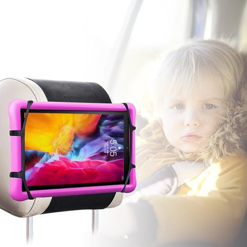 Wisebom Car Tablet Holder - Headrest Mount for 7~11 Devices, Black, iPad, Kindle, Switch