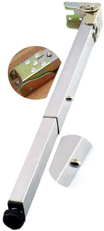 ZYFH8992 Tischbeine Klappbar Edelstahl Möbelfüße Verstellbar möbelfüsse regulierbare Teleskop Bar Schreibtischbeine Stealth für Barstühle DIY-Projekt Arbeitsplatte Frühstück (50cm)