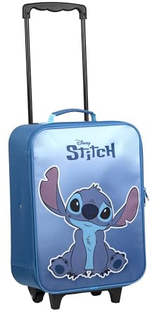 Undercover - Kinder Trolley - geräumiges Hauptfach - idealer Reisebegleiter - verstellbare und fixierbare Teleskopstange - Maße 46 x 32 x 16 cm