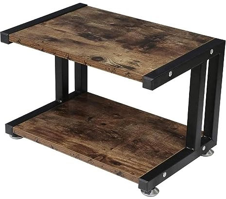 Drucker Regal Druckergestell Druckerständer Druckertisch 2-stufiger Druckerständer Druckerregal Holzaufbewahrung Kleiner Druckertisch für kleine Räume Schreibtischregale für das Home-Office Druckerre