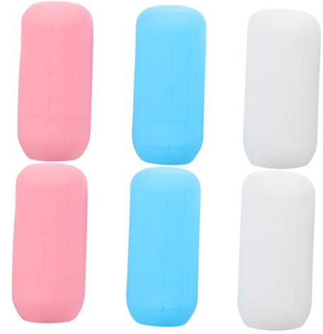 Gatuida 6 pièces Housses de Bouteilles de Voyage Extensibles Silicone Manchons Élastiques Anti-fuite pour Flacons de Shampoing et Soins Protection Souple pour Contenants de Différentes