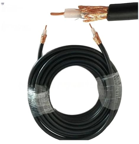 HUBOPRYS Cavo coassiale RG58 50ohm 50-3 Adattatore connettore Cavo RG-58 2/5/10/15/20m(5m)