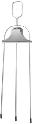 TOYANDONA Spiedino per spiedini a tre punte in acciaio inossidabile - Strumento per griglia da 14'' per barbecue all'aperto - Forchetta per grigliare la carne con spiedino in metallo per