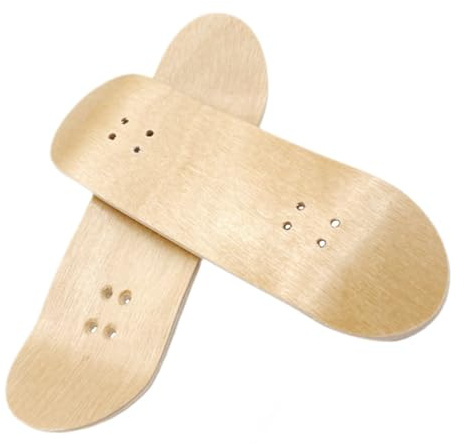 WEKAMOS Kleiner Fingerboard Deck 32mm aus Ahorn, 2 Stück Ersatzteile | Glatte Oberfläche, Leichtes Format, Selbstgemacht Skateboard Teil für Finger Skateboard