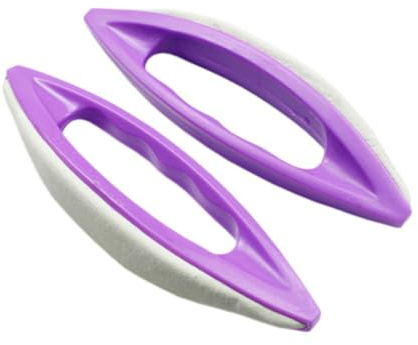 Polissoir à Ongles 5 Pièces Ps pour Limage, Usage Professionnel | Polissoir Ongles Peau de Chamois, Pourpre, Lot de 5 Pcs, Usage en École d'Art Ongulaire