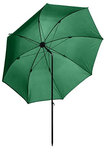 QINXIXINAIXI Ombrellone verde, 220 x 185 cm, con pareti laterali, cerniera e finestre in PVC, robusto ombrellone in poliestere con rivestimento in poliammide, borsa per il trasporto inclusa