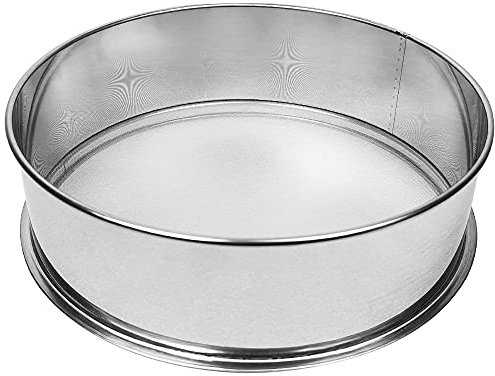 Sidasu Vibrierender Sieb, Mesh-Sieb, Edelstahl, vibrierendes Sieb, 40 Maschen, für automatische Pulversiebmaschine