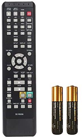SE-R0295 New Remote Control Compatible with Toshiba DVD Video Recorder VCR D-VR620 D-VR620KU D-VR610KU D-VR610 with Batteries