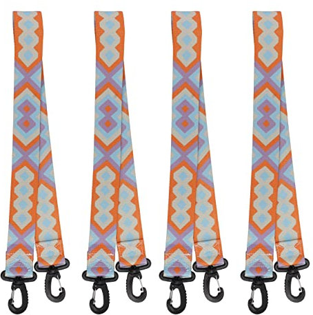 HERCHR Snowboard-Boot-Tragegurt, 4 Stück, 73 cm, Nylon-Rollschuhleine Mit Karabinerhaken, Wintersport-Zubehör Für Snowboard-Schlittschuhe