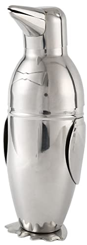 KJKVIVH 500Ml Cocktail Shaker, Penguin Stainless Steel Bar Bartender Drink Mixer Shaker Pot,Wine Bottle,Wine Accessories