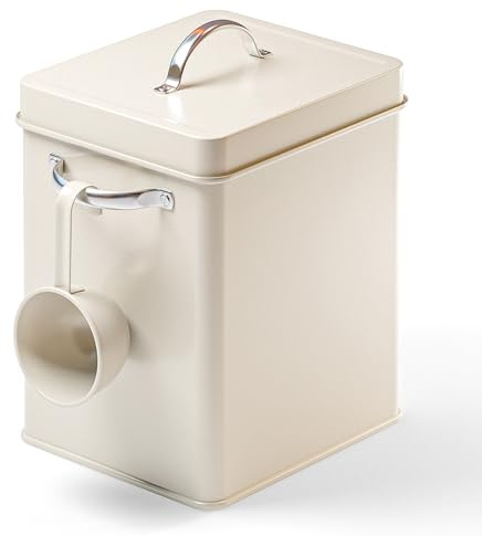 Björn&Schiller Tvättmedelsförvaringslåda 6,5 l, tvättmedelsförvaring, metall tvättmedelslåda, tvättmedelsbehållare med dosering, diskmedelsbehållare