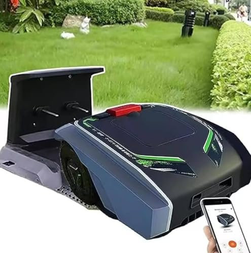 Robot Tondeuse Pour Maison Et Jardin Avec Planification D'itinéraire Gps,Contrôle Par Application,Coupe Jusqu'à 1 500 M², Coupe à 3 Lames,Capacité De Plusieurs Zones,Tonte Personnalisée,Auto-Charge