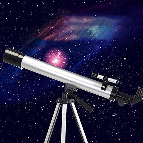 Telescope Kinderteleskope für die Astronomie für Erwachsene, Refraktorteleskop mit 600 mm Brennweite und 50 mm Apertur, tragbares Reiseteleskop mit Stativ und Sucherfernrohr Telescope
