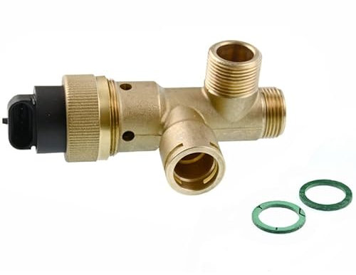 3 Way Brass Diverter Valve Compatible with Vaillant ecoMAX/TURBOmax 252457 0020073799 25-2457