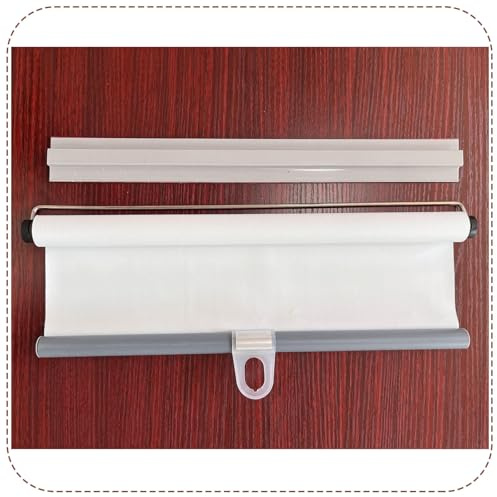 Roller Blinds No Drill,Blackout Heat Insulation Roller Blinds,60cm 80cm 90cm 100cm 110cm 120cm Wide Retractable Roller Window Shades,Portable Sun Shade Curtain for Window,White-98x150cm(38.6x59in)