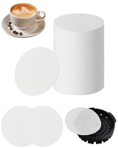 atnayo 800 Pcs 64 mm Coffee Filter Papers, White Round Coffee Filters Paper Replacement for Filters Espresso Makers