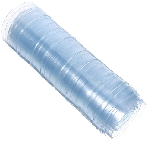 FUNOMOCYA PVC Hundeklappe Ersatz Streifenvorhang Transparente PVC Tür für Haustiertür Weicher Flexibler Lamellenvorhang als Trennwand für Hundehaus und Hauseingang