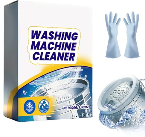 Washing Machine Deep Cleaner, Washing Machine Cleaner Powder Deodorizer, Deep Cleaning Residue & Odor Eliminator,Top & Front Load Washe, Fresh Scent (1 pc)