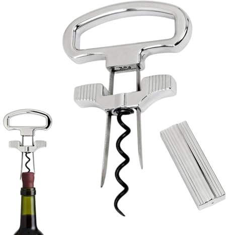 Apri Tappi di Sughero, A Due Punte Per Bottiglie Di Vino, per Camerieri Sommelier Collezionisti Ristoranti Hotel e Ricevimenti
