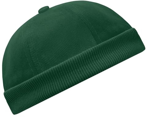 Roughtex Docker Cap Herren Baumwolle - Miki Hat ohne Schirm | verstellbar, Seemannsmütze Damen, Hafenmütze mit Strapback Verschluss, Rollrandmütze Vintage Streetwear Bikermütze Unisex