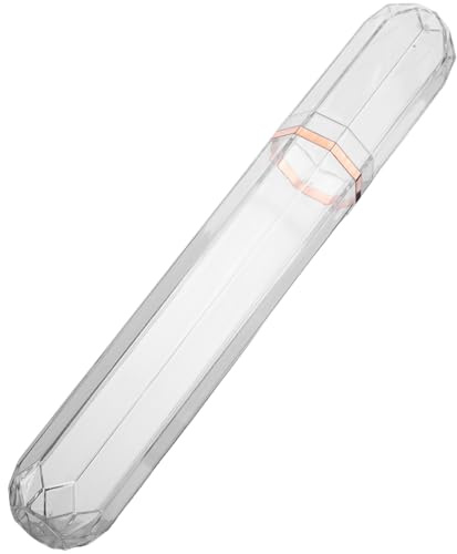 GRADENEVE Contenitore Portatile per Tubi in Plastico Trasparente e Leggero per Sigarette, Design Minimalista e Raffinato per Ambienti Business